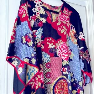 Natori long silk caftan 🌸 | Size M